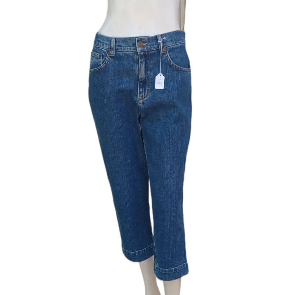44828...Jones Sports Crop Jeans Size 6, W28" 21"Inseam 10"Rise - Picture 2 of 4